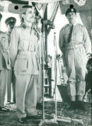 King Hussein in the midst of his soldiers - Vintage Photograph