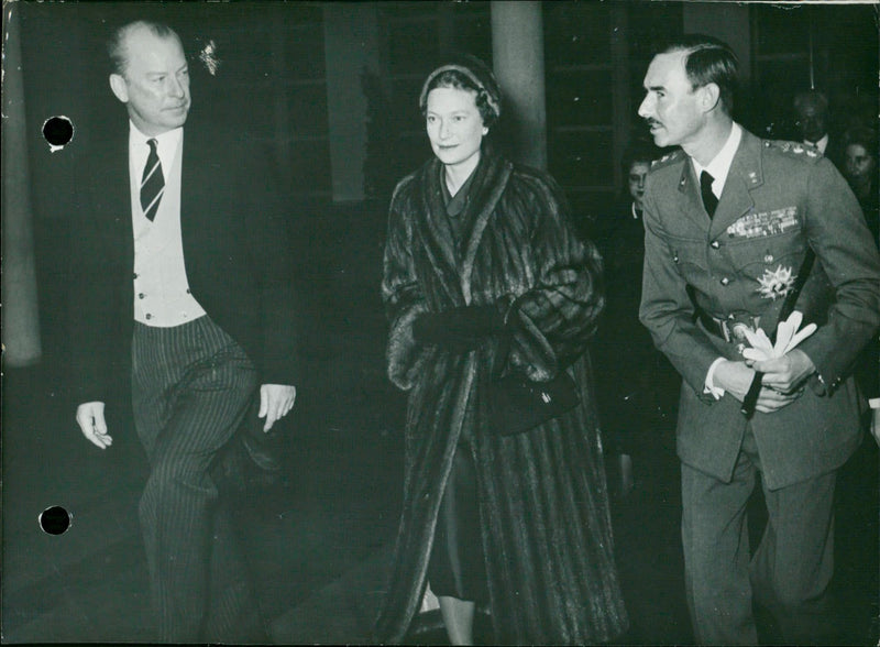 Grand Duke Jean, Grand Duchess Josephine-Charlotte with Dunstan Curtis - Vintage Photograph