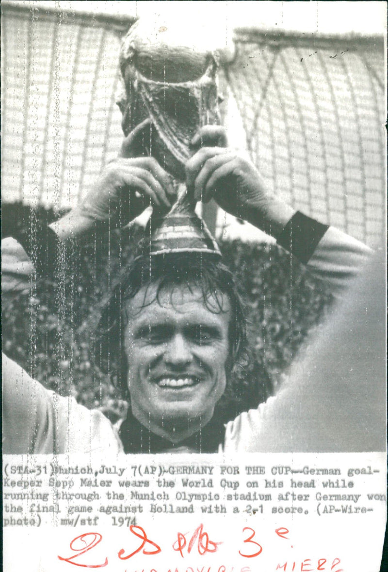 German goal-keeper Sepp Maier - Vintage Photograph