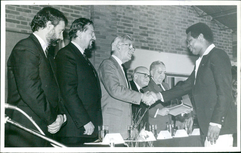 Manuel Francisco Becenna, Óscar Azuero Ruiz, Virgilio Barco, Rodrigo "Rocky" Valdéz, Carlos Llenas, Luis H. Arnaoll - Vintage Photograph