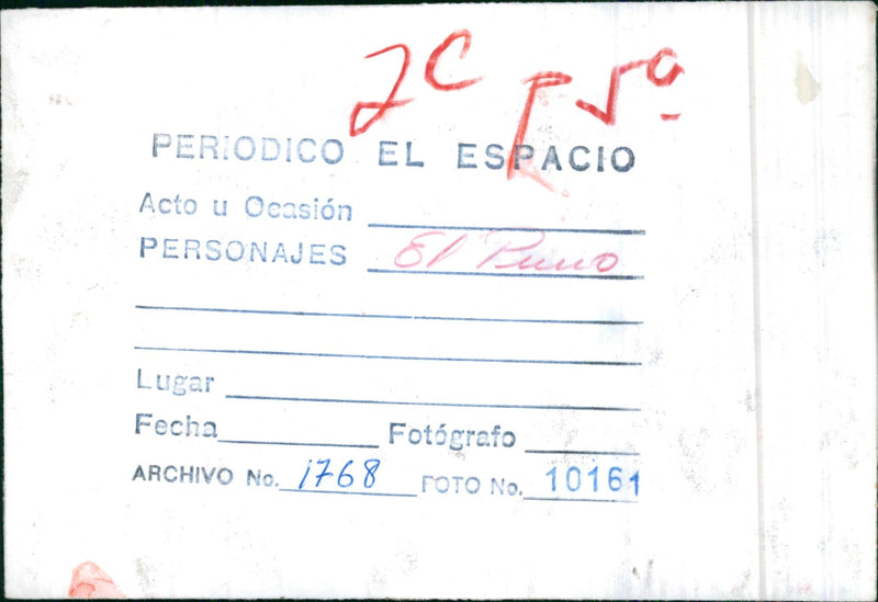 Jaime Gonzalez aka El Puno - Vintage Photograph