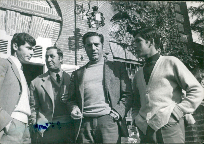 El Puno with his three friends - Vintage Photograph