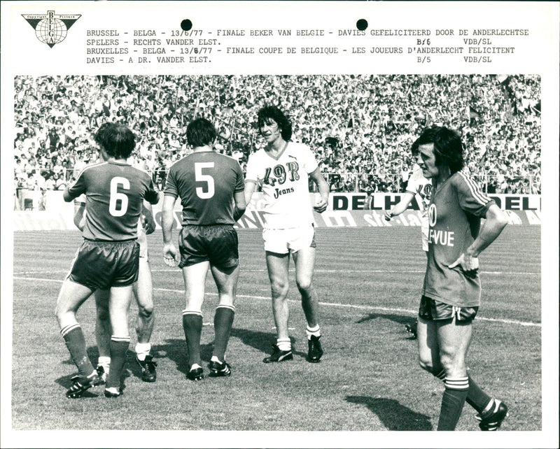 Belgian Cup Football Final: RSC Anderlecht- Club Brugge - Vintage Photograph