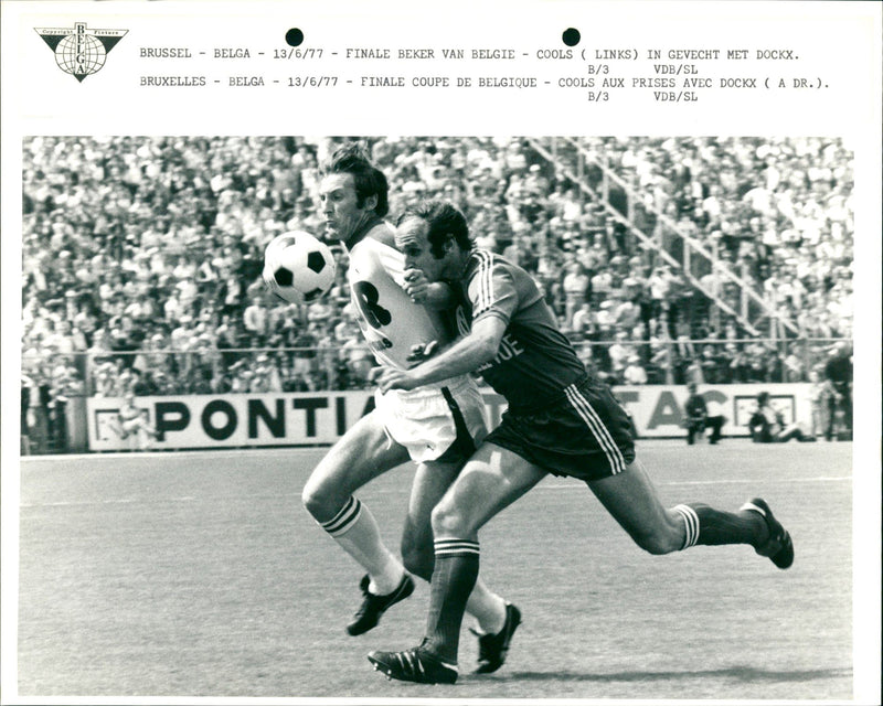 Belgian Cup Football Final: RSC Anderlecht- Club Brugge - Vintage Photograph