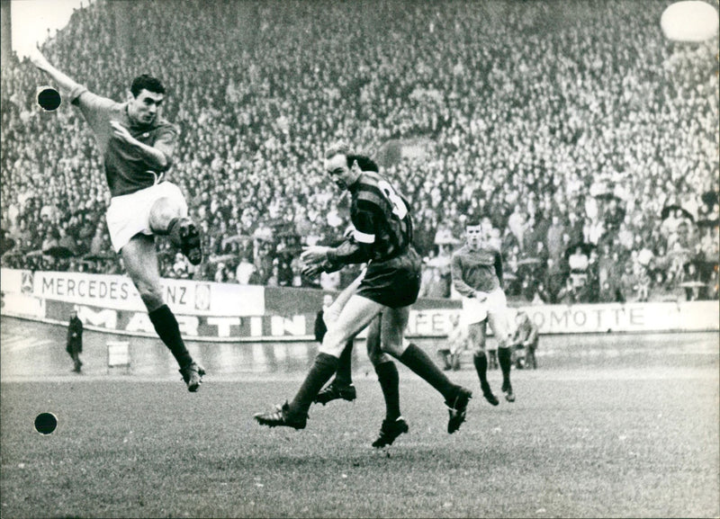 Football player Antal Nagy from Standard Liège - Vintage Photograph