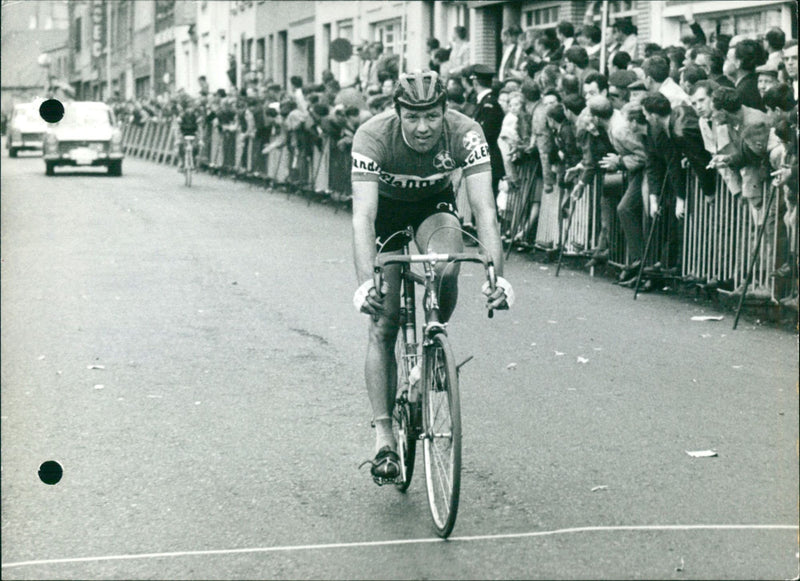 Cycling in Lede - Vintage Photograph