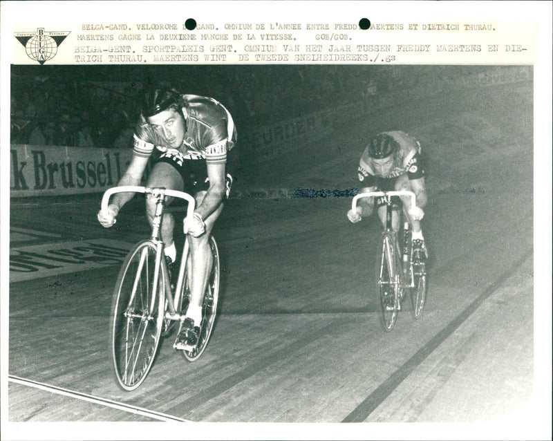 Freddy Maertens and Dietrich Thurau. - Vintage Photograph