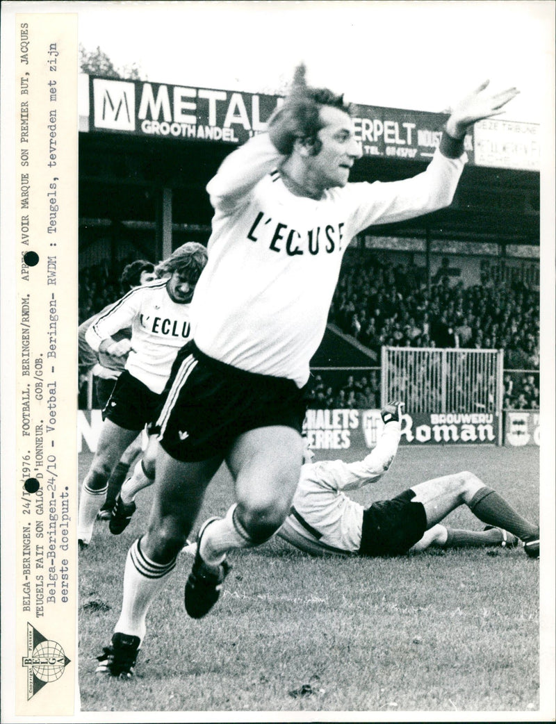 Jacques Teugels, Belgian soccer player - Vintage Photograph