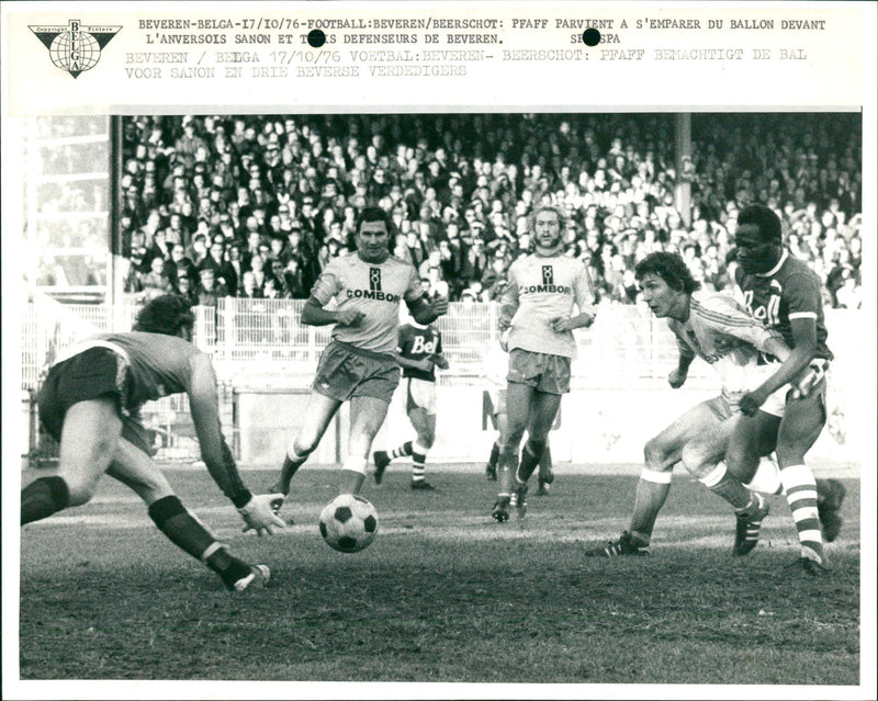 Pfaff takes control of the ball - Vintage Photograph