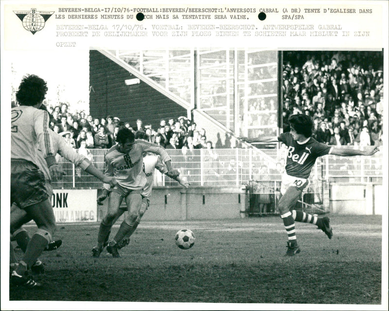 Gabral tries to score even, but to no avail - Vintage Photograph