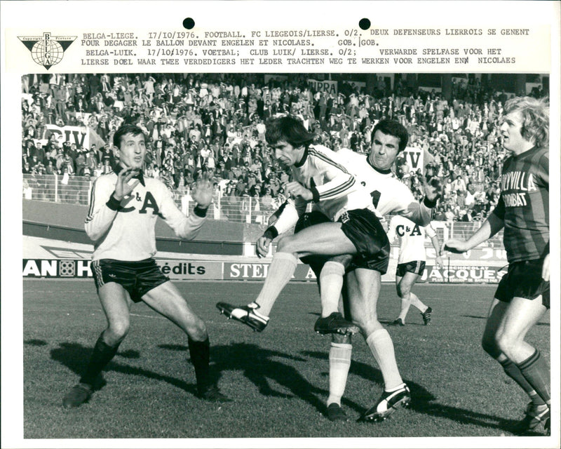 Confusion near the Lier goal - Vintage Photograph