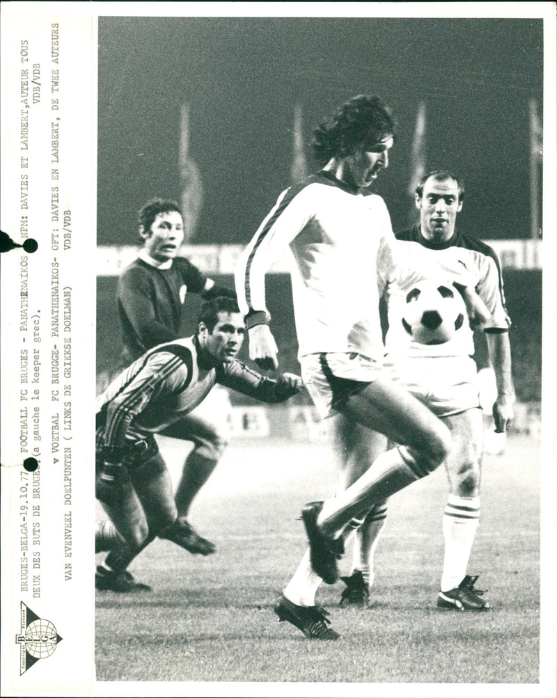 European Football: Club Brugge - Panathinaikos FC - Vintage Photograph