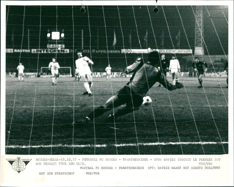 European Football: Club Brugge - Panathinaikos FC - Vintage Photograph