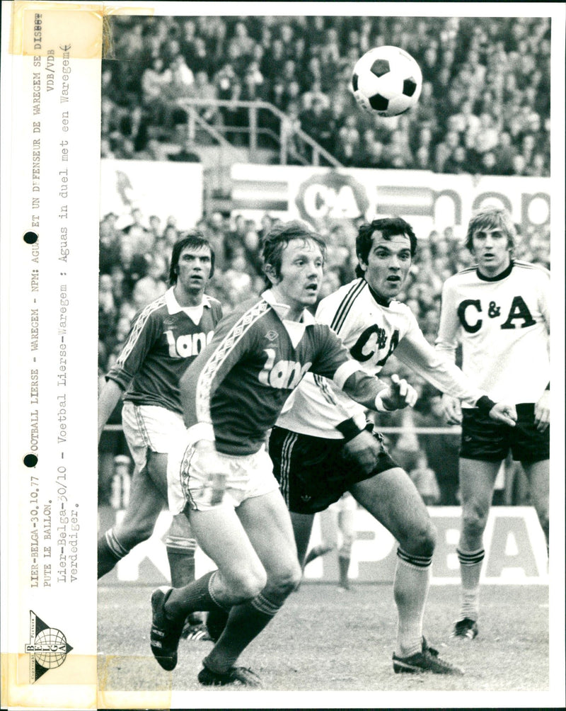 Belgian Football: Lierse SK- KSV Waregem - Vintage Photograph
