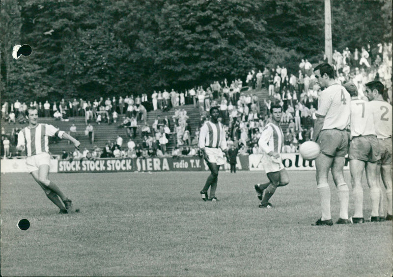 Friendly Football Match between two Belgian Clubs - Vintage Photograph