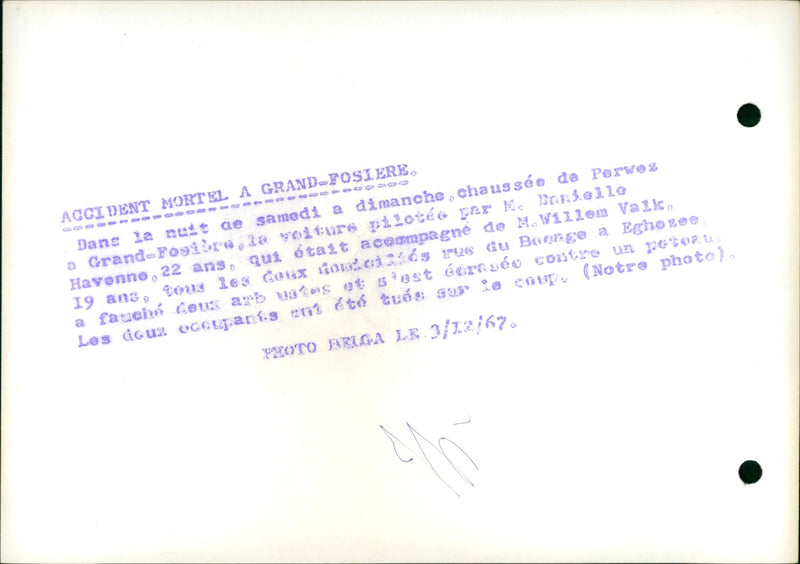 DEOABRA SAMEDI ARB BOCAGE SOUS ETE ENT AND VALK NNE WILLEM NUIT PERVE - Vintage Photograph