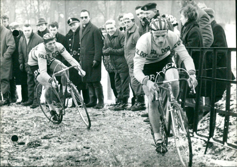 Cyclo-Cross in Opwijk. - Vintage Photograph