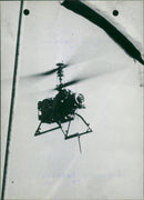 The "Bash" is a radio-controlled anti-submarine helicopter - Vintage Photograph