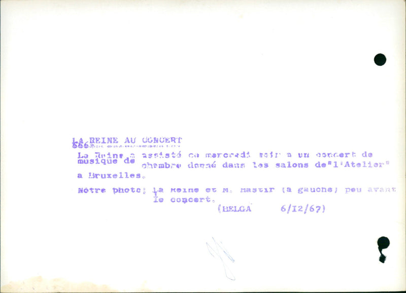 The Queen at a concert - Vintage Photograph