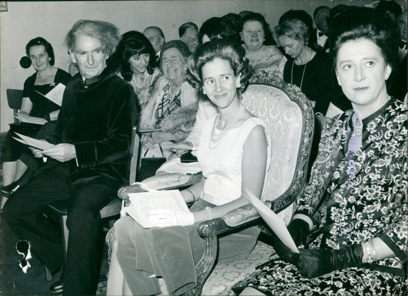 The Queen at a concert - Vintage Photograph