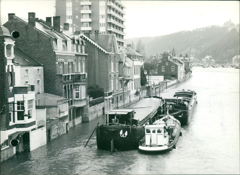 The flood of the Meuse - Vintage Photograph