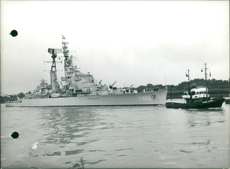 De Zeven Provinciën, Dutch naval ship - Vintage Photograph