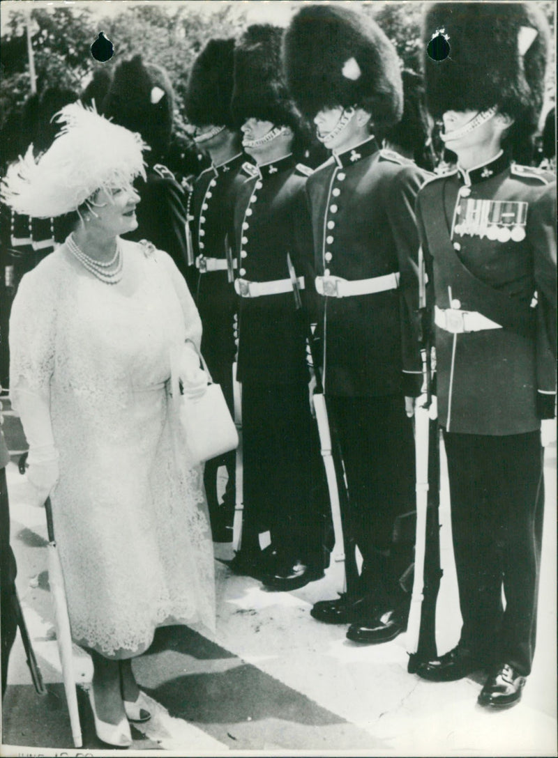 The Queen Mother of England in Canada - Vintage Photograph
