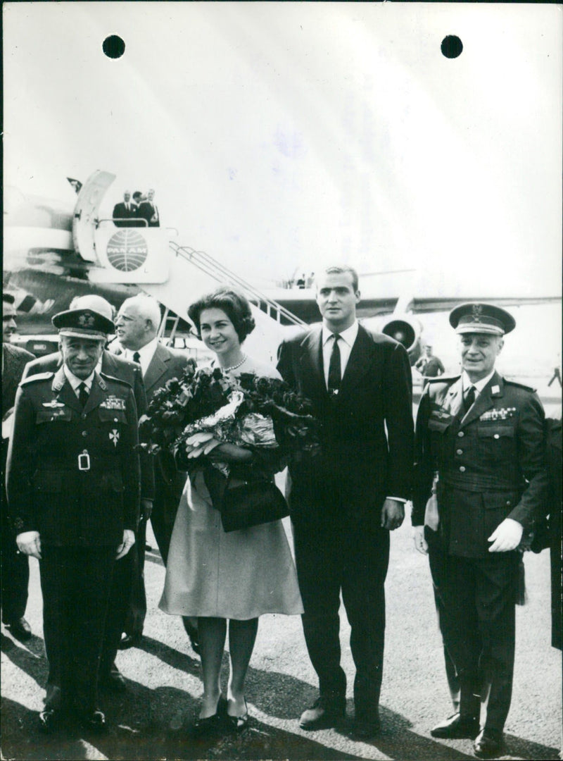 Don Juan Carlos and his wife, Princess Sophie - Vintage Photograph