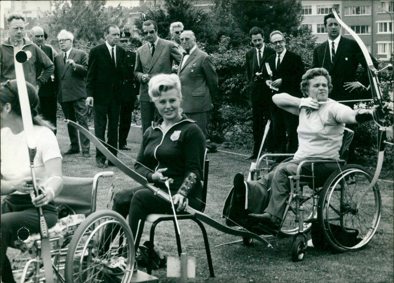 International games for the handicapped - Vintage Photograph