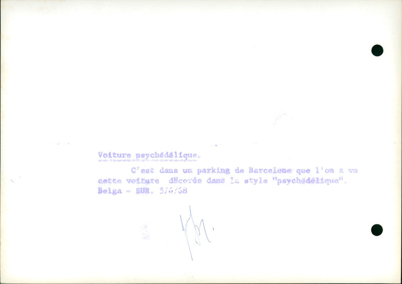 Psychedelic car - Vintage Photograph