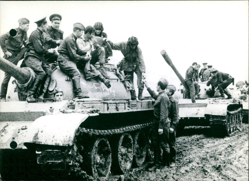 Maneuvers of the army of the Warsaw Pact - Vintage Photograph
