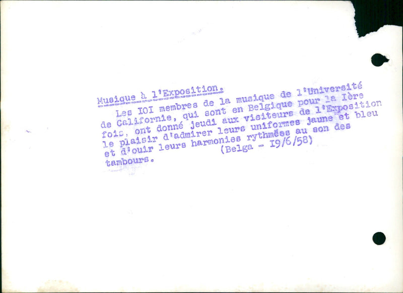 Music at the exposition - Vintage Photograph