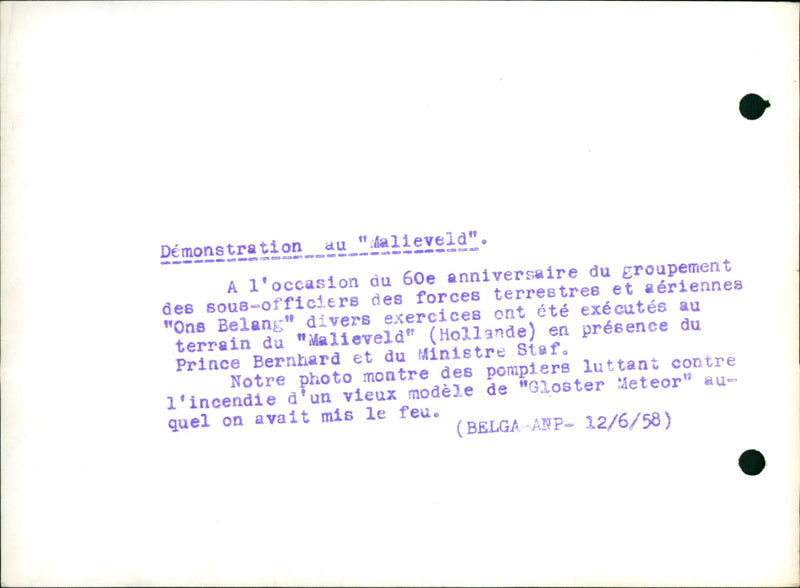 Firefighters in action - Vintage Photograph