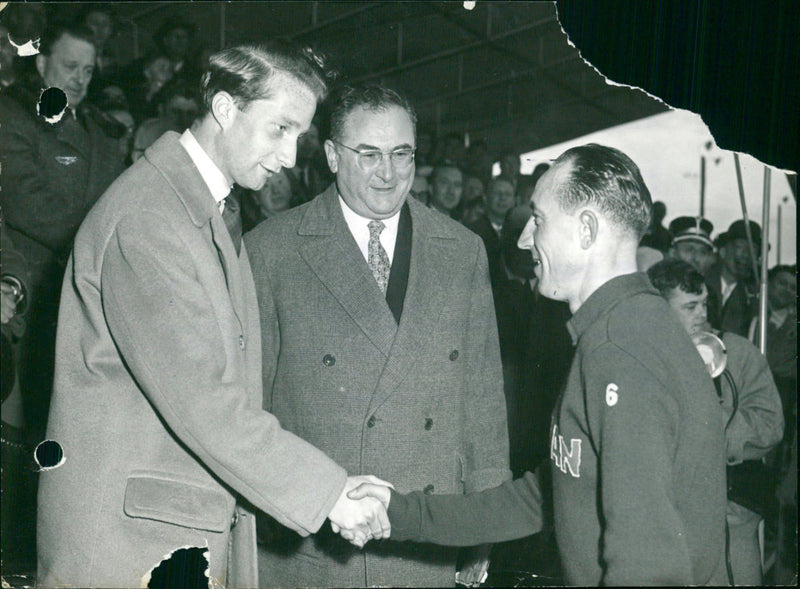 Prince Albert was seen at the cross country in Hannut - Vintage Photograph