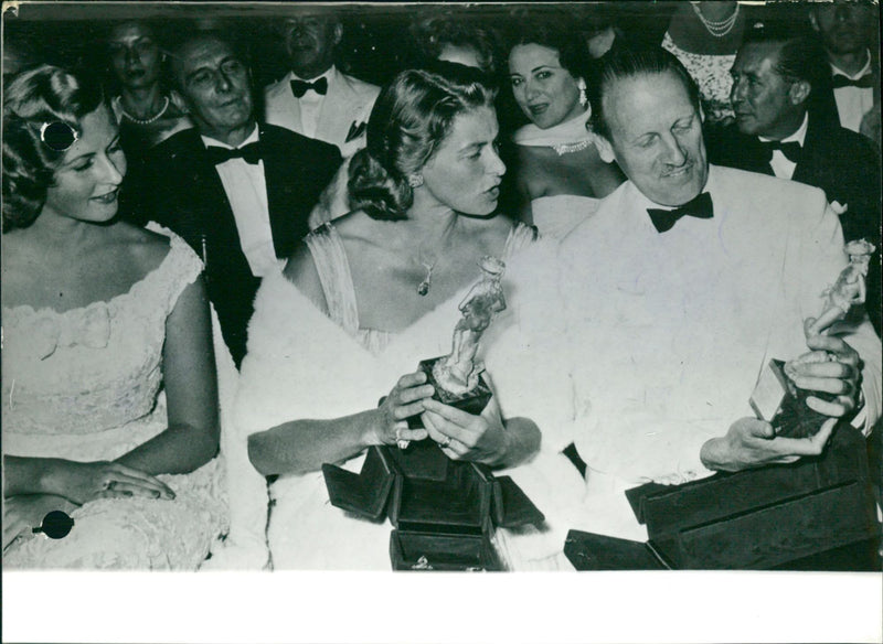 Ingrid Bergman and Sir Ashley Clarke - Vintage Photograph