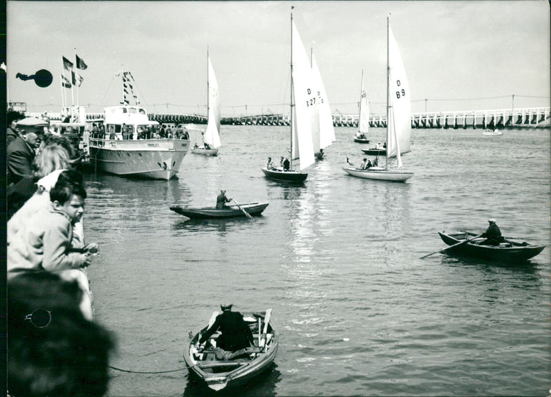 View of the boats - Vintage Photograph