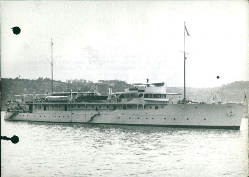 King Faycal's yacht Princess Aliye - Vintage Photograph