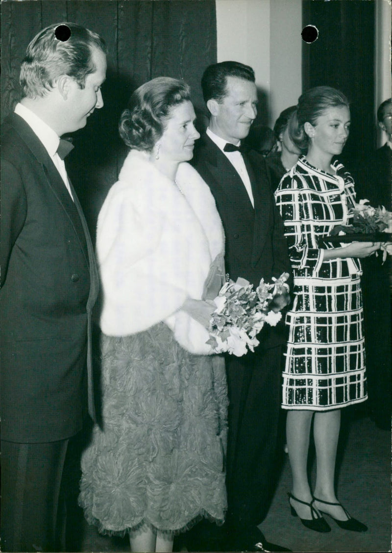 Prince Albert, King Baudouin, Queen Fabiola and Princess Paola - Vintage Photograph