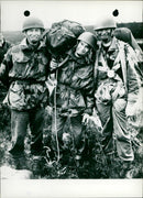 Three cheerful paratroopers - Vintage Photograph