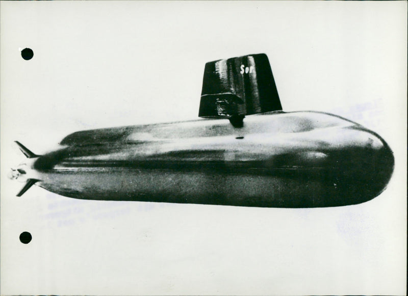 New Swedish submarine - Vintage Photograph