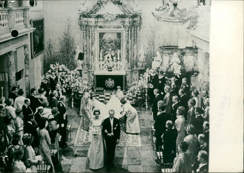 Princess Benedikte of Denmark and Richard Sayn Wittgenstein Berleburg - Vintage Photograph