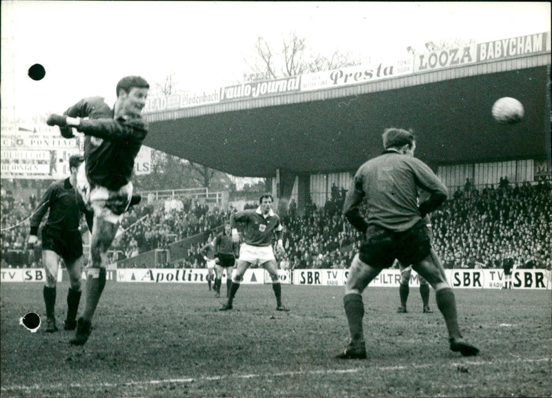 Football match Anderlecht - Beeringen - Vintage Photograph