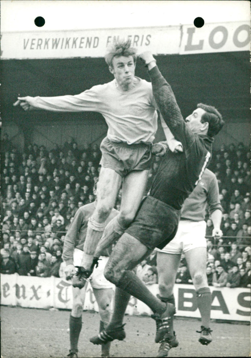 Nicolay in action during a football match - Vintage Photograph