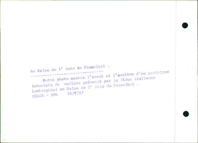 Auto Show Frankfurt - Vintage Photograph