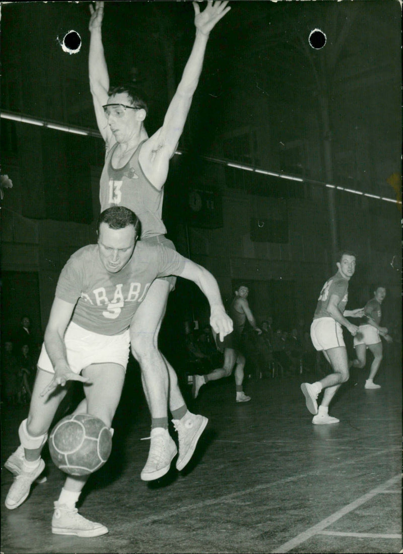 Royals IV basketball players playing a match. - Vintage Photograph