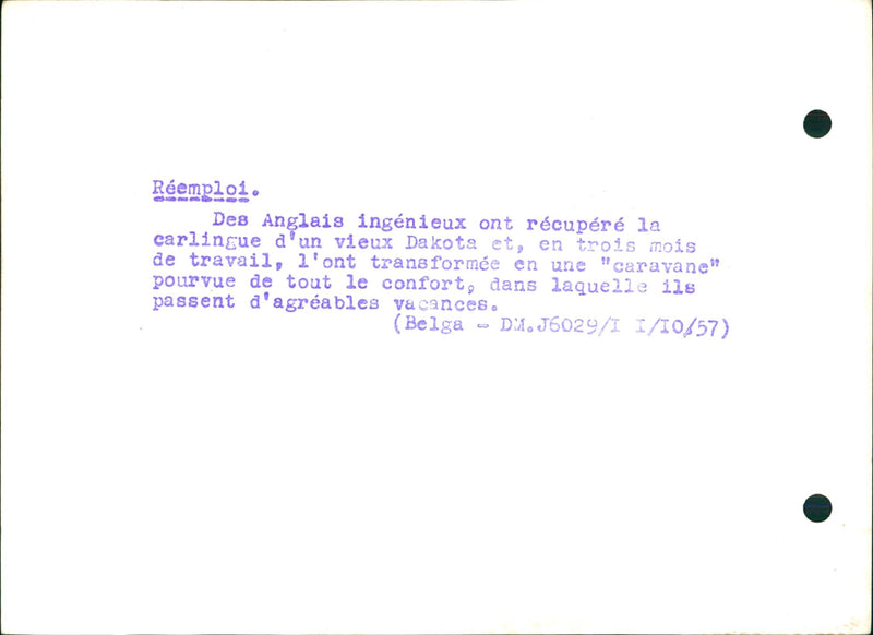 Recicled caravan - Vintage Photograph