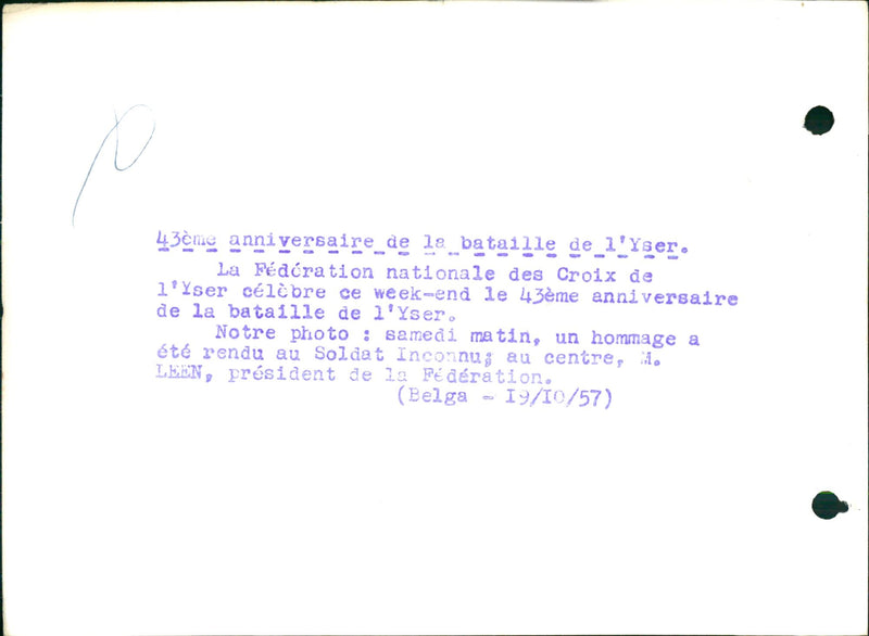 Mr. Leen, President of the National Federation - Vintage Photograph