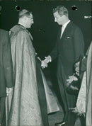 Cardinal Siri and Prince Albert - Vintage Photograph