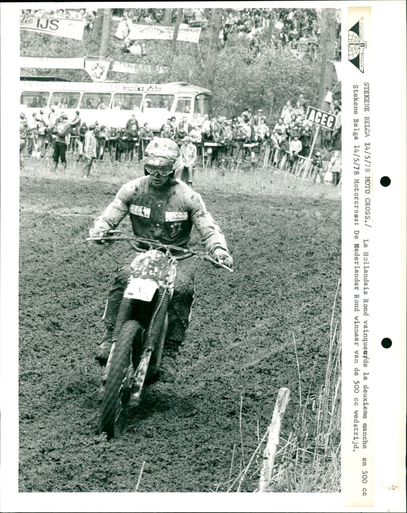 Motorcross: Rond wins 500CC - Vintage Photograph