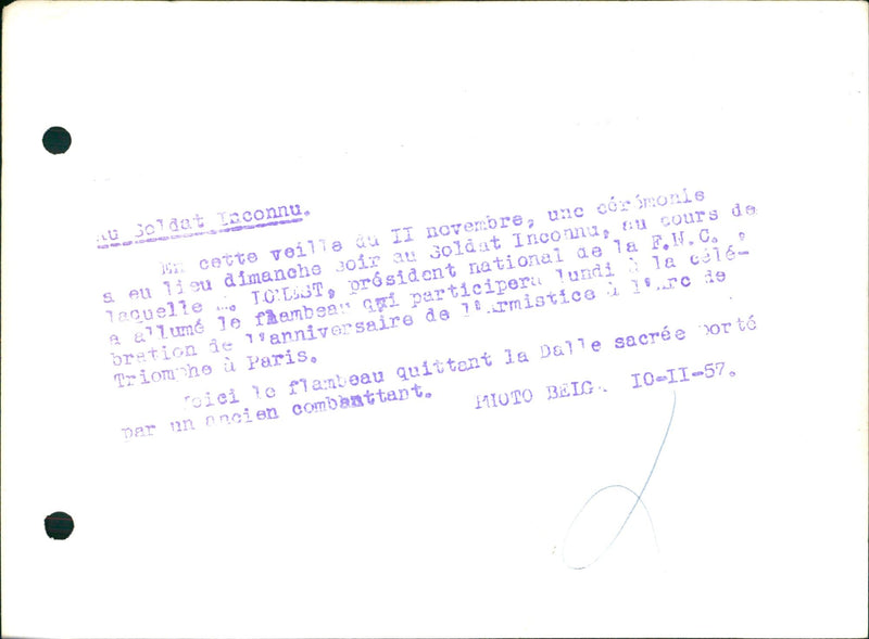 Mr. Loilest at Unknown Soldier monument - Vintage Photograph